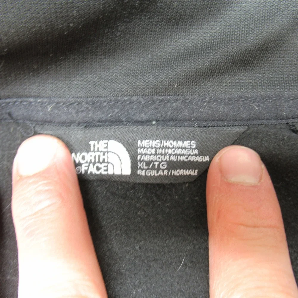 North‎ Face Jacket Men XL Black Canyon Flats Rain Wind Fleece Full Zip Hike LOGO